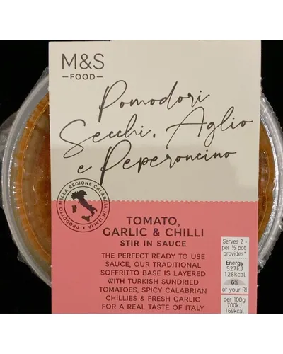Photo of Tomato, garlic and chilli sauce by Marks & Spencer