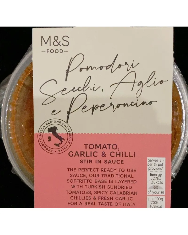 Photo of Tomato, garlic and chilli sauce by Marks & Spencer