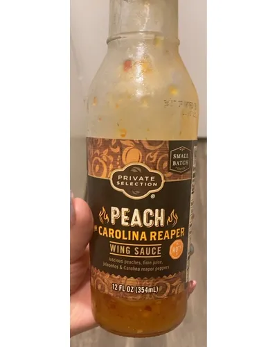 Photo of Hot! Peach with Carolina Reaper Wing Sauce by Private Selection