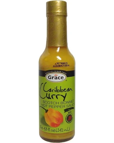 Photo of Caribbean Curry, Scotch Bonnet Hot Pepper Sauce by Grace