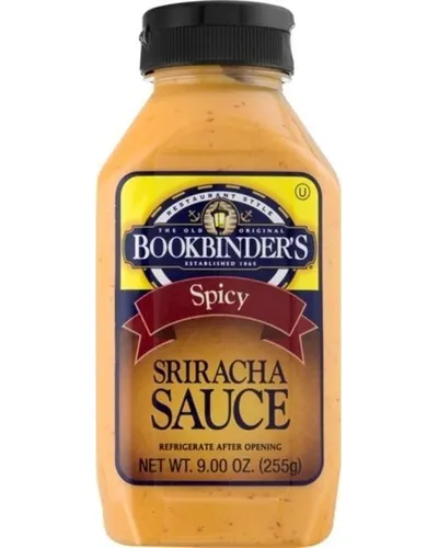 Photo of Spicy Sriracha Sauce in 9 ounce retail by Bookbinder's