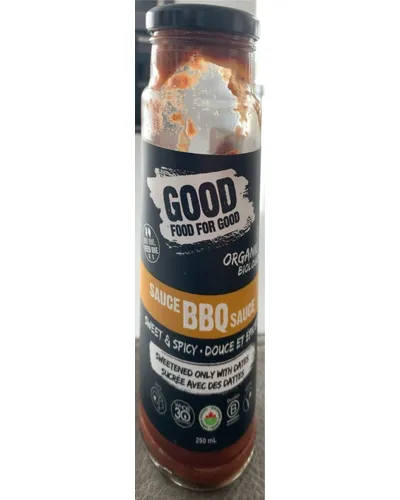 Photo of Sweet & Spicy Organic BBQ Sauce by Good Food for Good