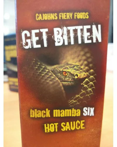 Photo of Get Bitten Black Mamba 6 Hot Sauce by Cajohns Fiery Foods Company