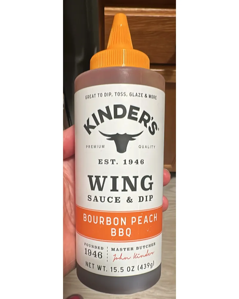 Photo of Bourbon Peach BBQ Wing Sauce & Dip by Kinder's