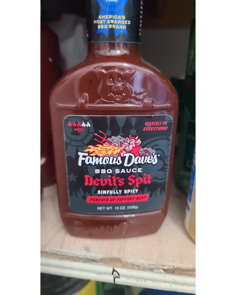 Photo of Devil's Spit BBQ Sauce, Hot by Famous Dave's