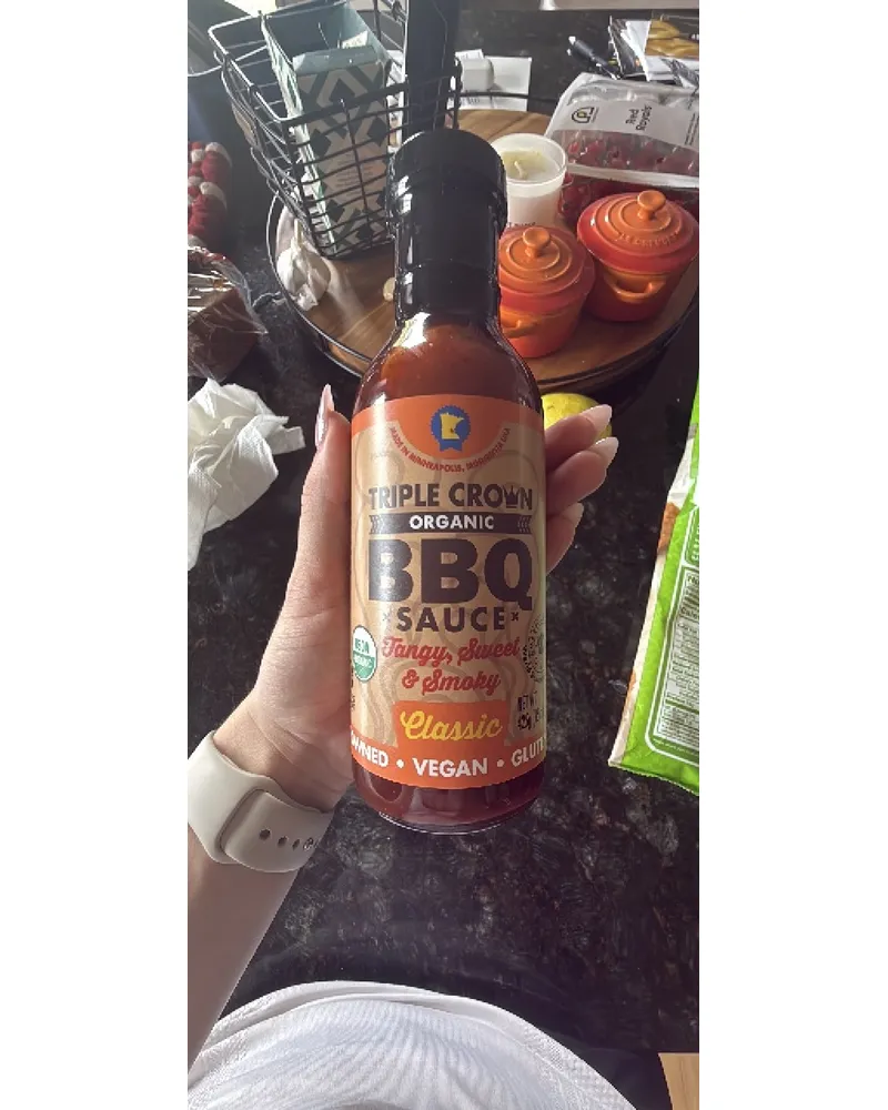 Photo of Organic BBQ Sauce, Tangy, Sweet & Smoky, Classic by Triple Crown