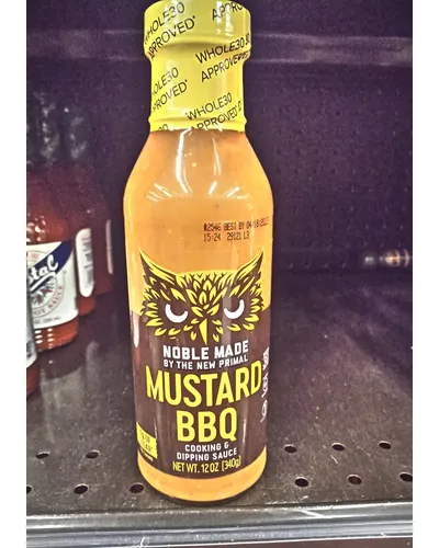 Photo of Mustard Less-Sugar BBQ Sauce by Noble Made