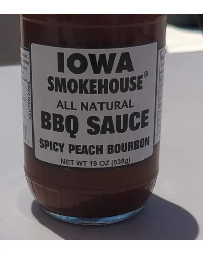 Photo of Spicy Peach Bourbon BBQ Sauce by Lowa Smokehouse