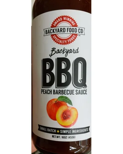 Photo of Peach Barbecue Sauce by Backyard Food Co