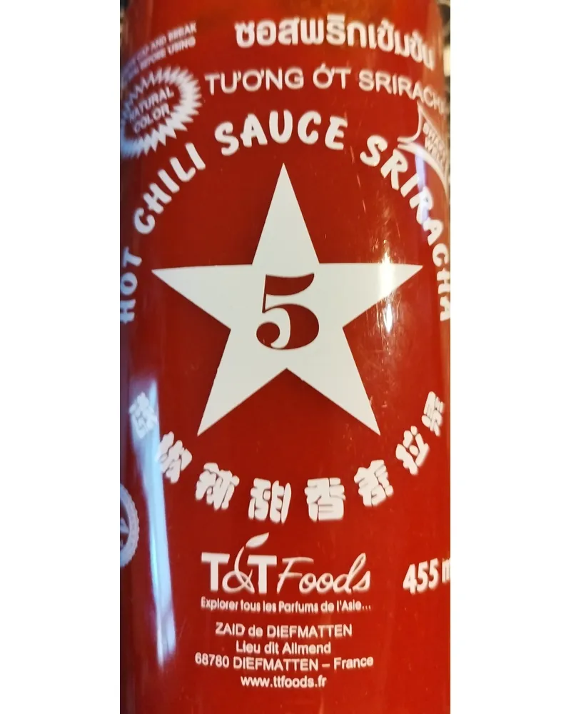 Photo of Sriracha 5 étoiles by T&t Foods