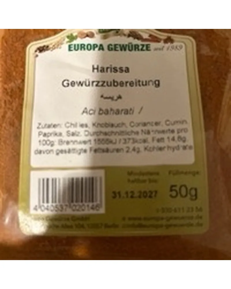 Photo of harissa by Europa Gewürze
