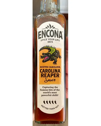 Photo of Carolina reaper chili sauce by Encona