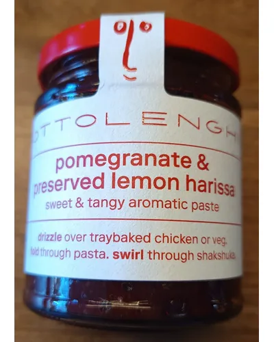 Photo of pomegranate & preserver Lemon harissa by Ottolenghi