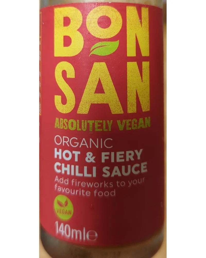 Photo of Absolutely Vegan Organic Hot and Fiery Chilli Sauce imp by Bon San
