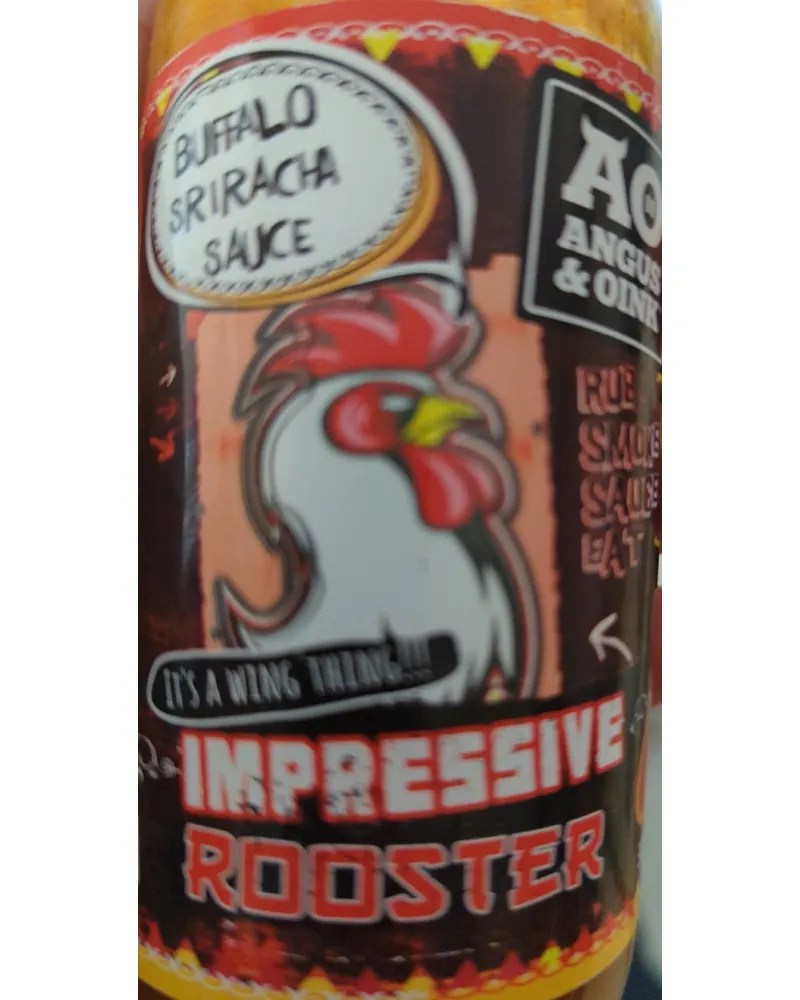Photo of Impressive Rooster Buffalo Sriracha Sauce by AO Angus & Oink