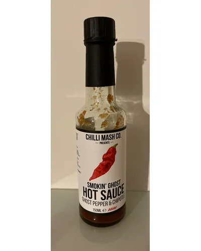 Photo of Smokin' Ghost Hot Sauce - Ghost Pepper & Chipotle by chilli mash co