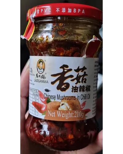 Photo of Chinese mushrooms in chili oil by Laoganma