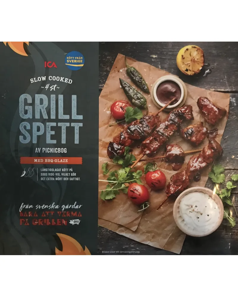 Photo of Grillspett av Picnicbog med BBQ-Glaze by Ica