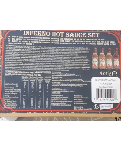 Photo of Inferno Hot Sauce set by The Kitchen Gourmet