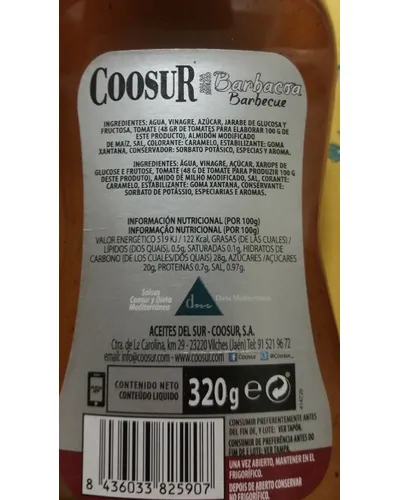 Photo of Salsa Barbacoa by Coosur