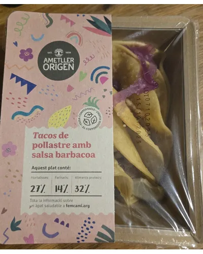 Photo of Tacos De Pollastre Amb Salsa Barbacoa by Ametller Origen