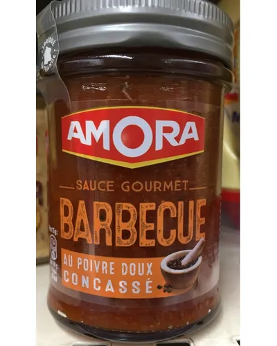 Photo of Sauce Gourmet Barbecue au Poivre Doux Concassé Pot by Amora