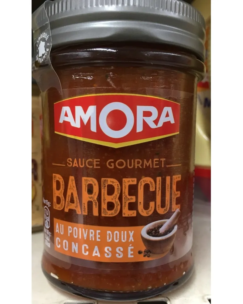 Photo of Sauce Gourmet Barbecue au Poivre Doux Concassé Pot by Amora