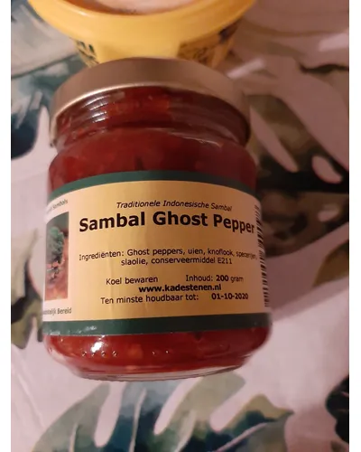 Photo of sambal ghost pepper by wereld sambals