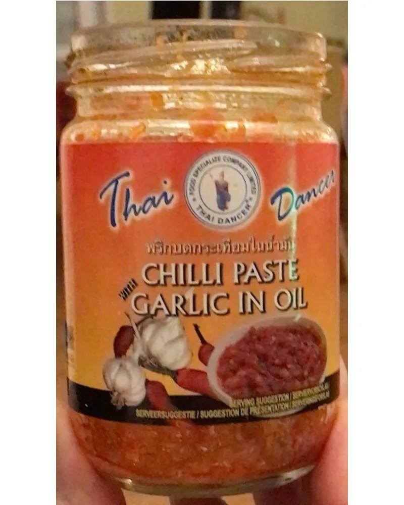 Photo of Chili paste garlic in oil by Thai dancer