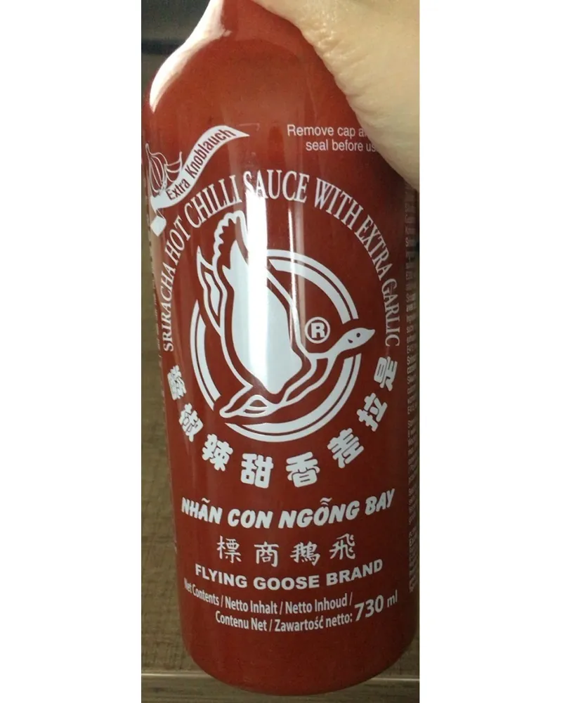 Photo of Sriracha sauce extra garlic by Flying Goose Brand