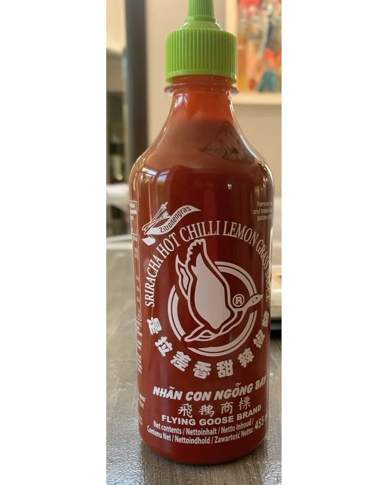 Photo of Hot Chilli Lemon Grass Sauce ( light green lid ) by Flying Goose Brand