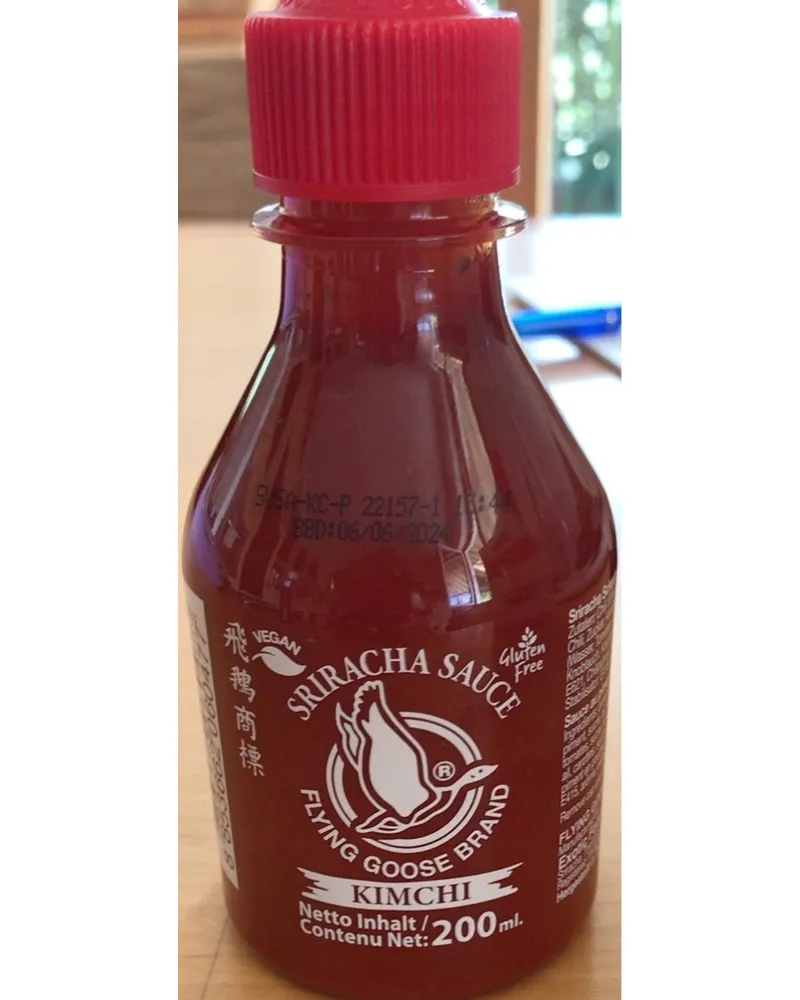 Photo of Sriracha sauce kimchi by Flying Goose Brand