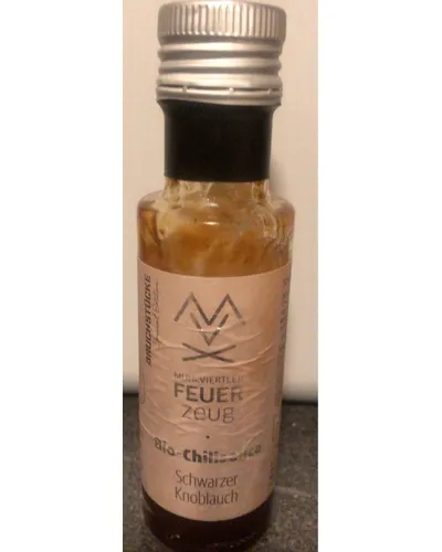 Photo of Chillisauce Schwarzer Knoblauch bio by FEUERzeug