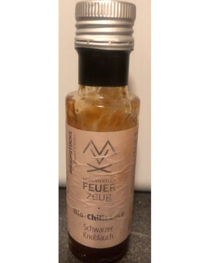 Photo of Chillisauce Schwarzer Knoblauch bio by FEUERzeug